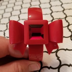 Rare Vintage Betsey Johnson bow bracelet watch